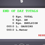 end of day total screen
