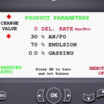 products parameter screen
